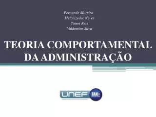 teoria comportamental da administra o
