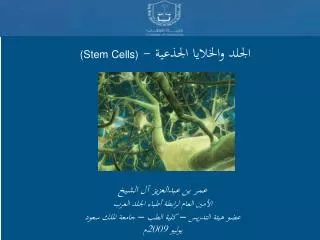 الجلد والخلايا الجذعية - (Stem Cells)