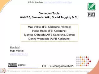 die neuen tools web 2 0 semantic wiki social tagging co