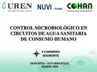 CONTROL MICROBIOLÓGICO EN CIRCUITOS DE AGUA SANITARIA DE CONSUMO HUMANO