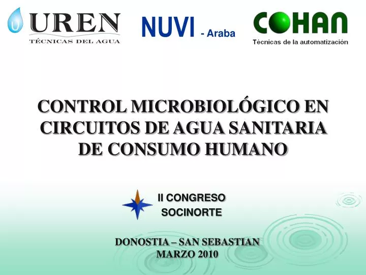 control microbiol gico en circuitos de agua sanitaria de consumo humano