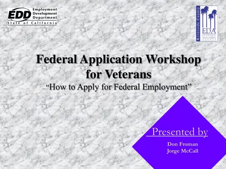federal application workshop for veterans how to apply for federal employment