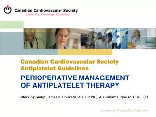 Canadian Cardiovascular Society Antiplatelet Guidelines