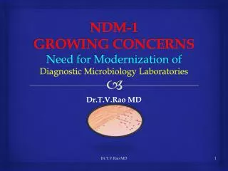 NDM - 1 Challenges to Medical Microbiology