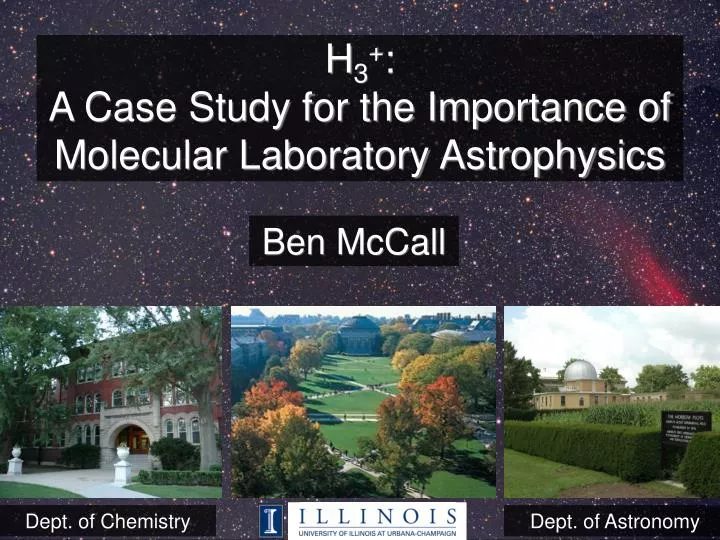 h 3 a case study for the importance of molecular laboratory astrophysics