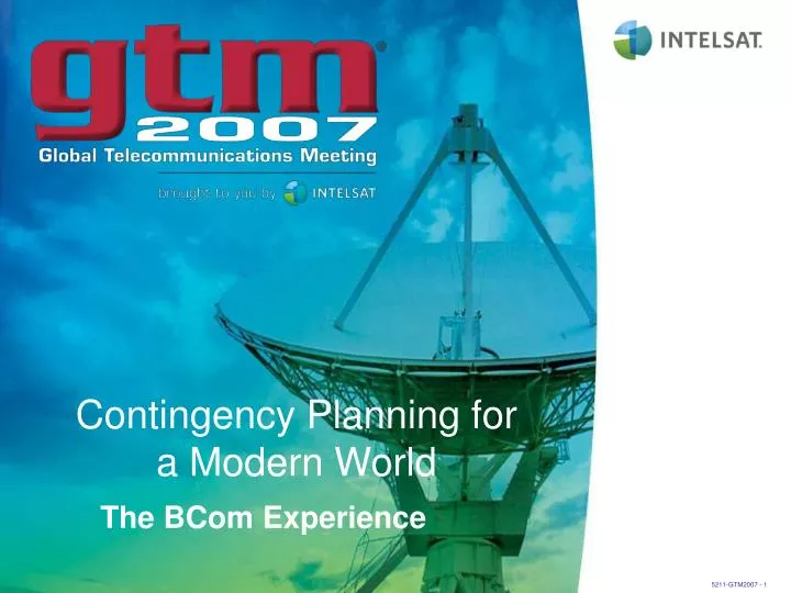 contingency planning for a modern world