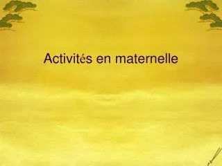 activit s en maternelle