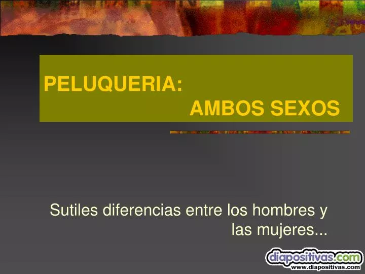 peluqueria ambos sexos