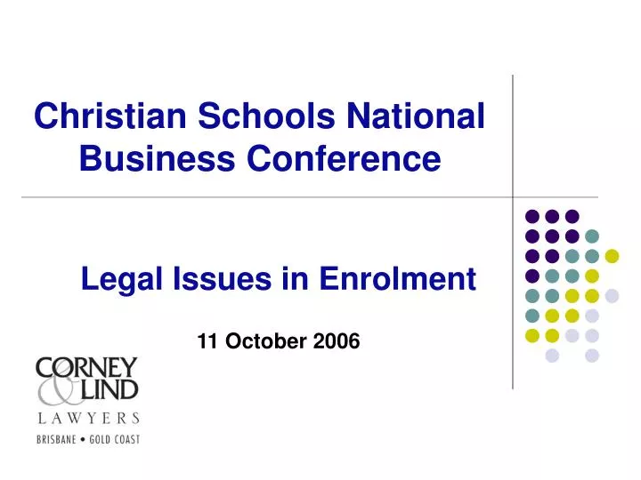 christian schools national business conference