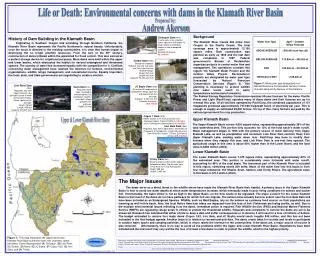 Life or Death: Environmental concerns with dams in the Klamath River Basin