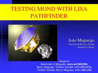 TESTING MOND WITH LISA PATHFINDER