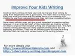 Improve Your Kids Writing
