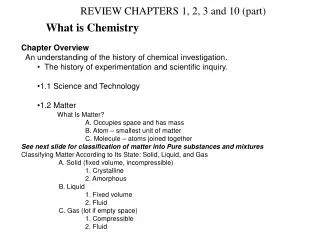 What is Chemistry