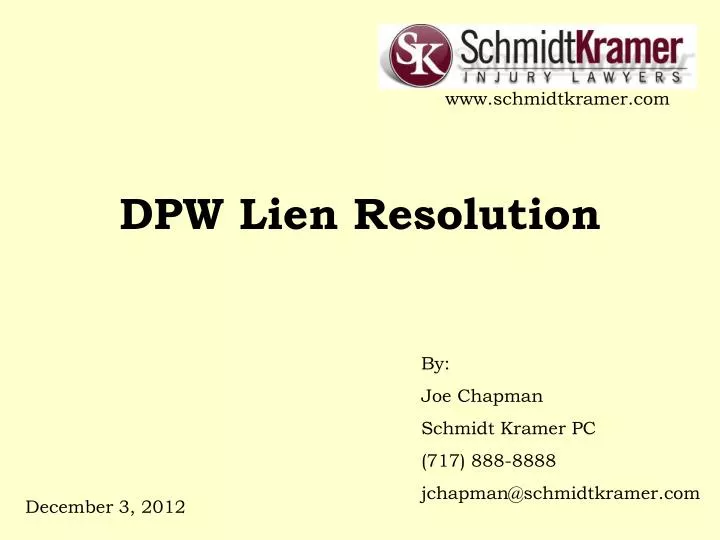 dpw lien resolution