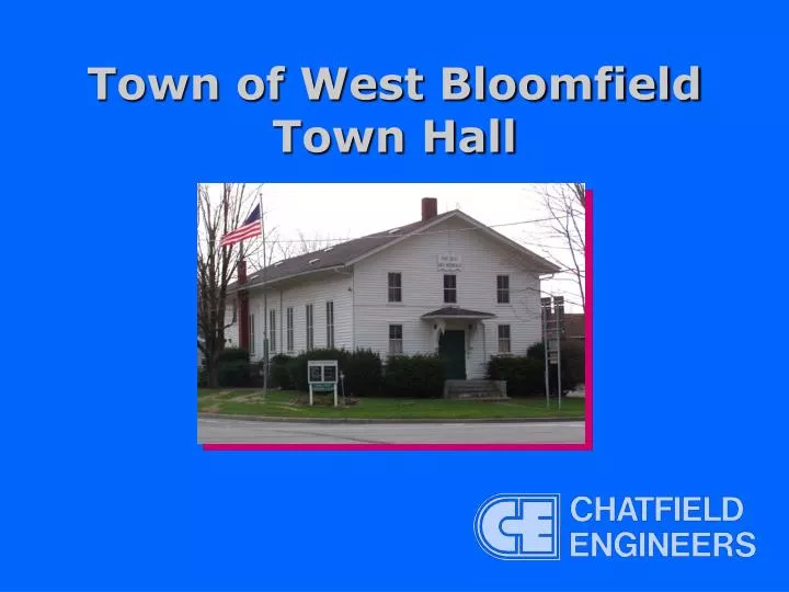 town of west bloomfield town hall