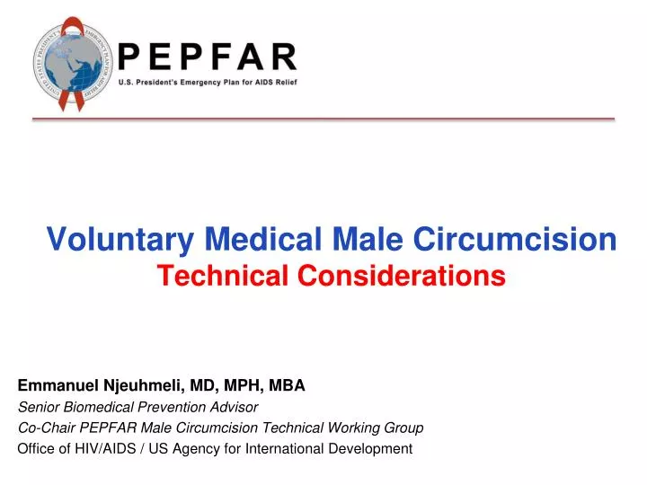 voluntary medical male circumcision technical considerations