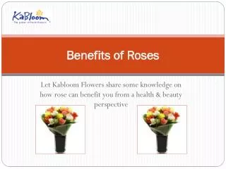 Benefits of Roses