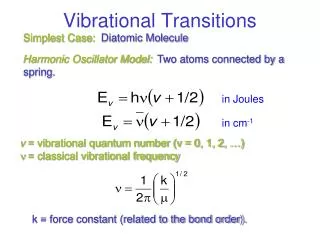Vibrational Transitions