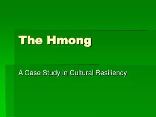 The Hmong