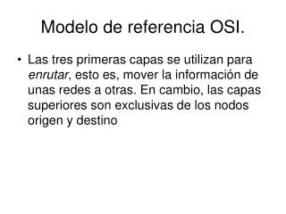 Modelo de referencia OSI.