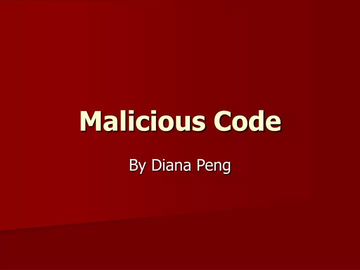 malicious code