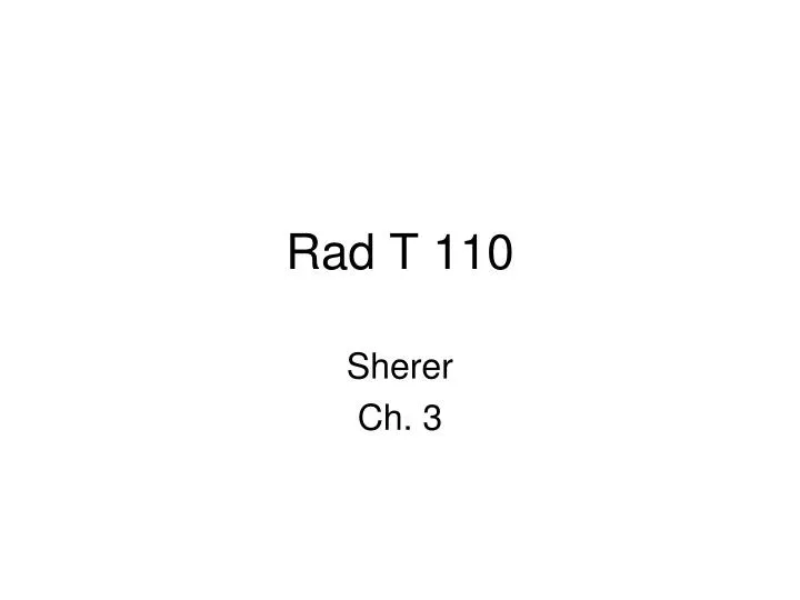 rad t 110