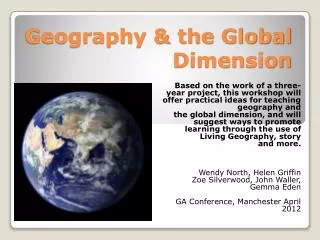 Geography &amp; the Global Dimension