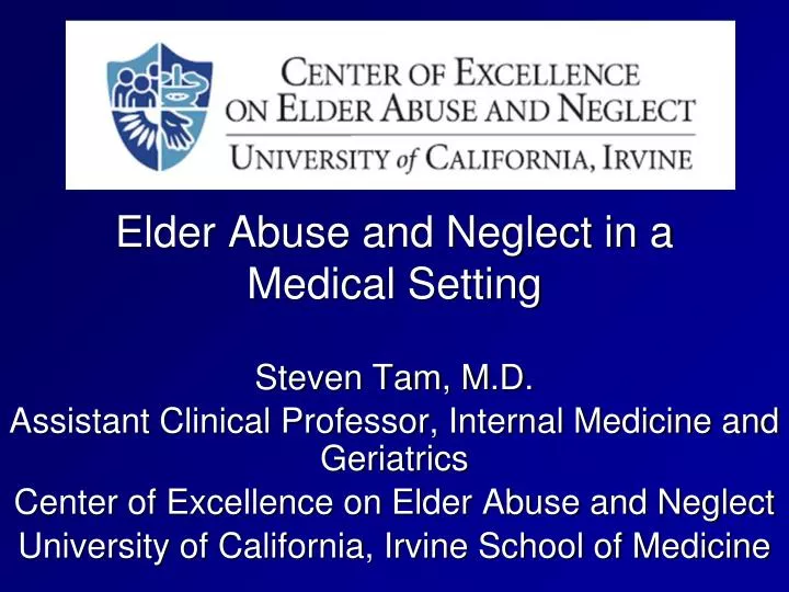elder abuse and neglect in a medical setting