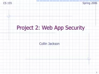Project 2: Web App Security