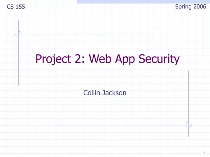 project 2 web app security