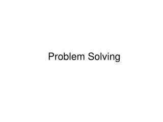 problem solving