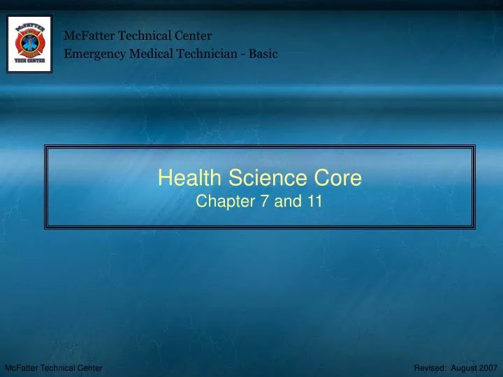 health science core chapter 7 and 11