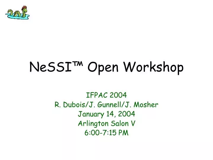 nessi open workshop