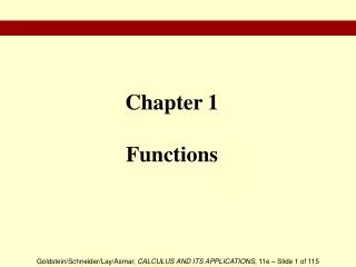 chapter 1 functions