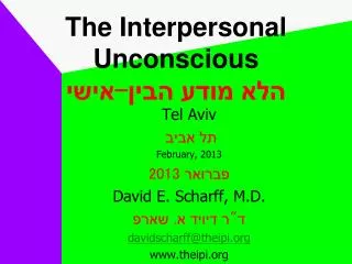the interpersonal unconscious