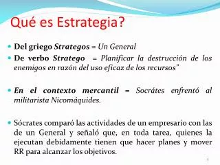 qu es estrategia