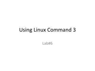 Using Linux Command 3