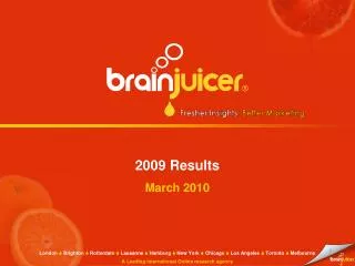 2009 Results March 2010