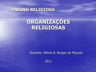 ensino religioso