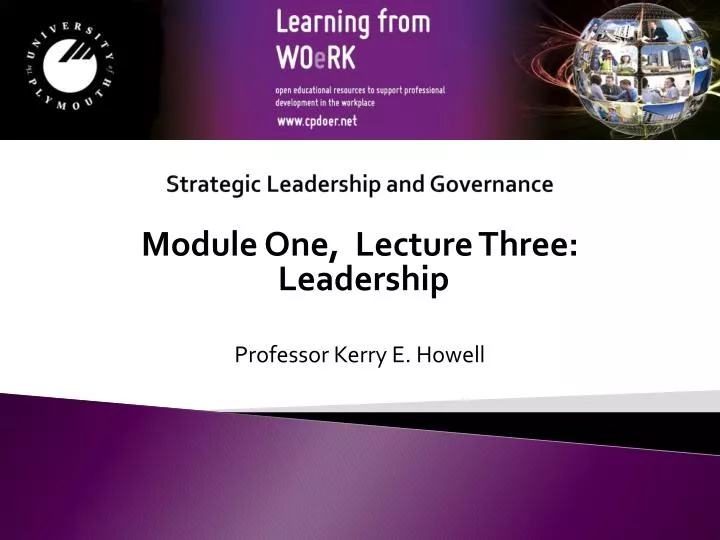 strategic leadership and governance