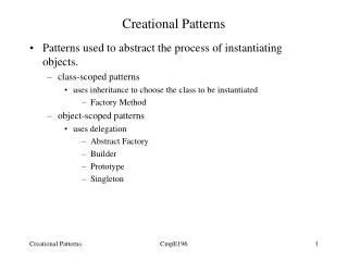 Creational Patterns