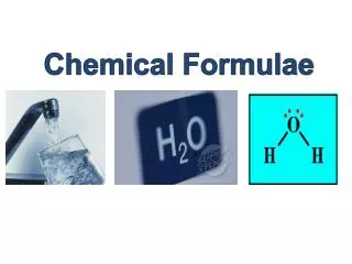 Chemical Formulae