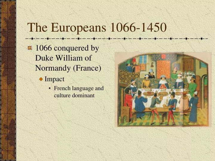 the europeans 1066 1450