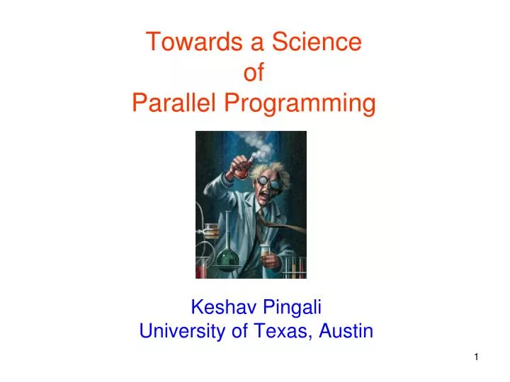 towards a science of parallel programming