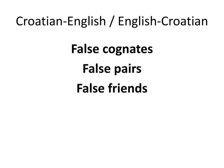 croatian english english croatian