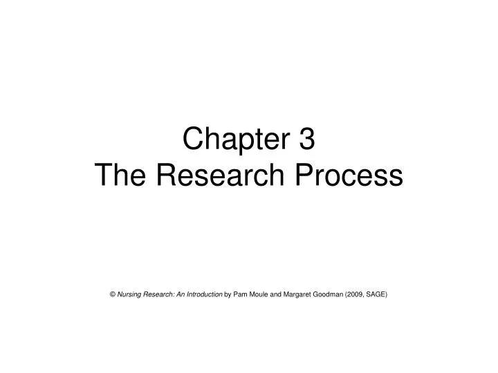 chapter 3 the research process