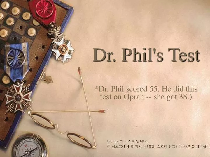 dr phil s test