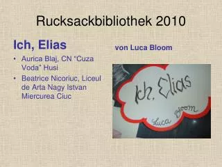 Rucksackbibliothek 2010