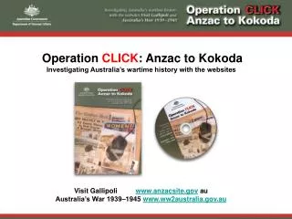 Operation CLICK : Anzac to Kokoda