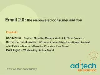 Email 2.0: the empowered consumer and you